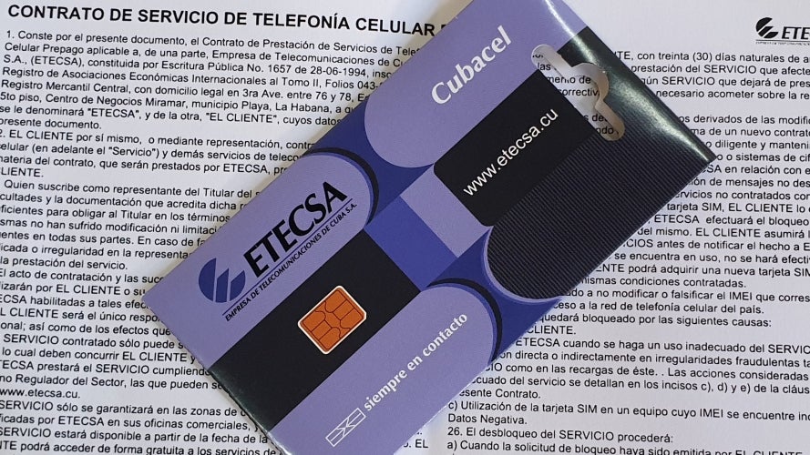 ETECSA líneas telefónicas