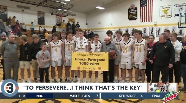 Coach Gets 1000th Career Win